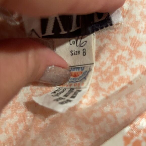 Vintage 80’s pink geometric layered blouson blouse - Picture 3 of 15